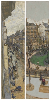 2 Works: La Place Vintimille (VII-516.3) & La Place Vintimille (VII-516.4) - Édouard Vuillard
