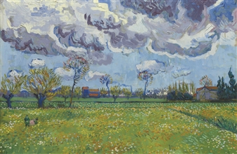 PAYSAGE SOUS UN CIEL MOUVEMENTÉ - Vincent van Gogh