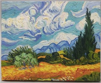 Wheatfield Cypress - Vincent van Gogh