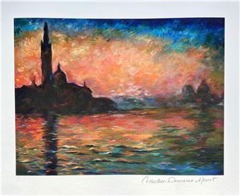 Venice At Dusk - Claude Monet