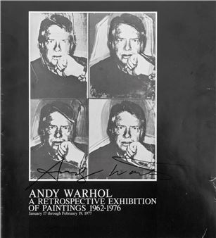 Signed "Andy Warhol" Exhibition Catalog Cover - Andy Warhol