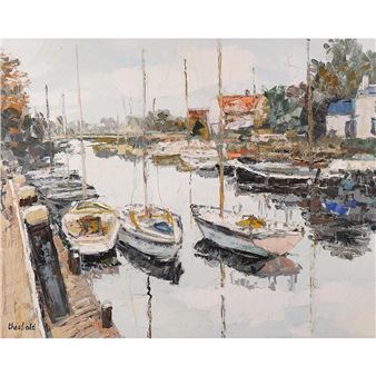 Boats in harbor - Renee Theobald