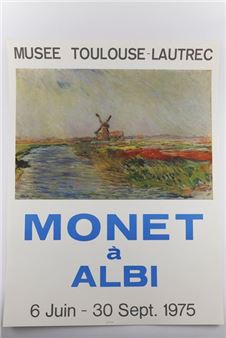 Monet in Albi - 1975 Poster for the "Monet à Albi" exhibition at the Musée Toulouse-Lautrec in 1975 Four-color reproduction 71 x 53 cm Unsigned - Claude Monet