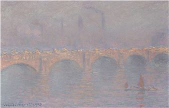 Waterloo Bridge, soleil voilé - Claude Monet
