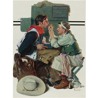 Gary Cooper as "The Texan" - Norman Rockwell