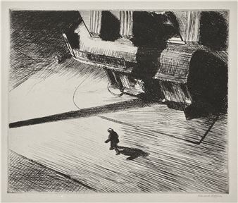 Night Shadows, from Six American Etchings (Series I) - Edward Hopper