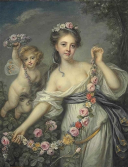 Flora and Zephyr - Jean-Baptiste Greuze