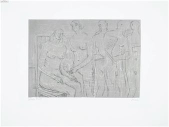 Henry Moore (1898-1986) Group of Figures (Cramer 341 - Henry Moore