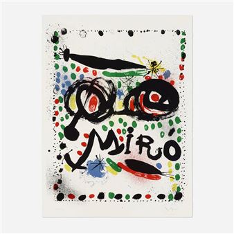 Joan Miró Graphics, Philadelphia Museum of Art exhibtion poster - Joan Miró