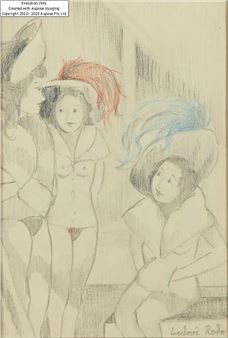 Three women in feathered hats - Kees van Dongen