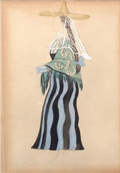 La Mallorquina (costume design for 'Le Tricorne') - Pablo Picasso