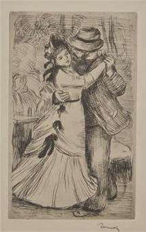 Auguste Renoir (French, 1841-1919) - La Danse à la Campagne (Dance in the Country, 2nd Plate) - Pierre-Auguste Renoir