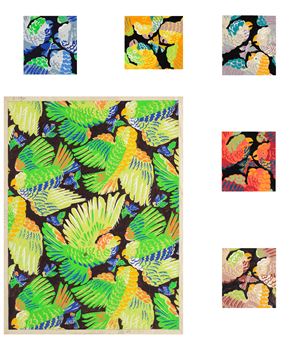 Les perroquets , five studies - Raoul Dufy