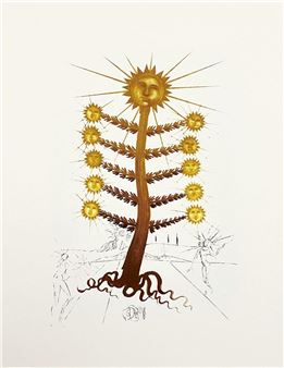 Arbre soleil (Flordali) - Salvador Dalí