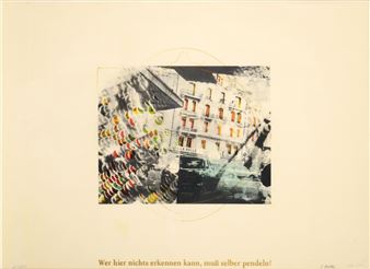 If you can't see anything here, you have to commute yourself! , 1973 - Sigmar Polke