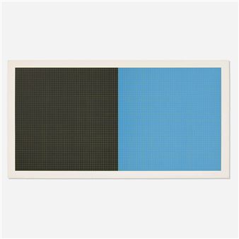 Grids and Color, Plate #39 (from the Grids and Color portfolio - Sol LeWitt